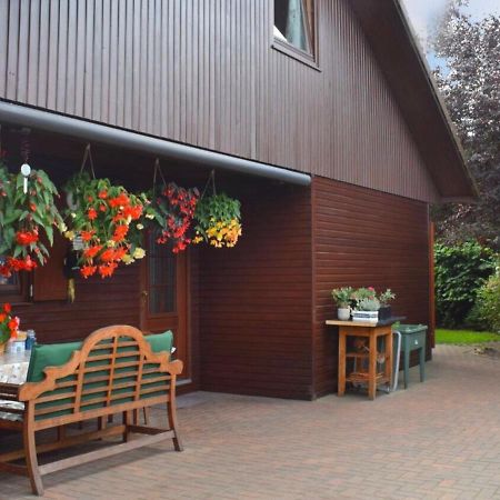 Kranich-Holzferienhaus 'Kleine Auszeit' Rehden Exterior foto